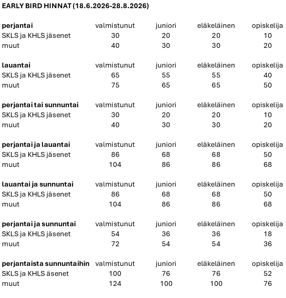 hinnasto syyspäivät 2026